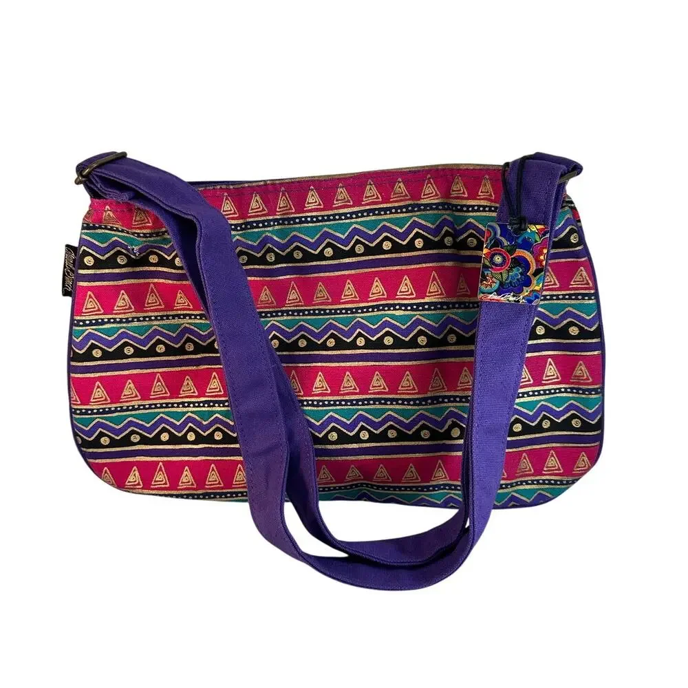 Laurel Burch Crossbody Colorful Cat Carlotta's Garden Crossbody bag